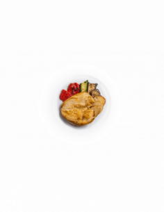 Pollo a la plancha con verduras a la brasa