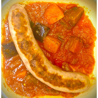 Botifarra con sanfaina