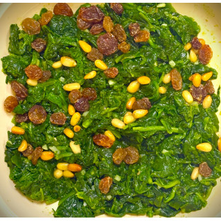 Espinacas a la catalana