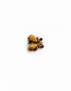 Jamoncitos de pollo al horno champiñones y cebolla